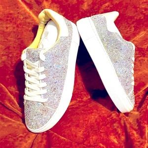 Betsey Johnson Crystal Embellished Sneaker